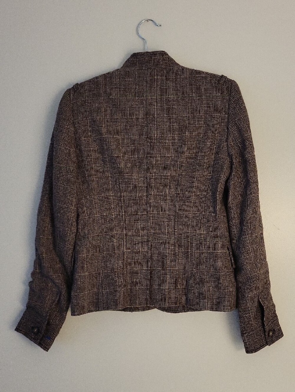 Banana Republic Brown Plaid Button-Front Blazer - Picture 4 of 10